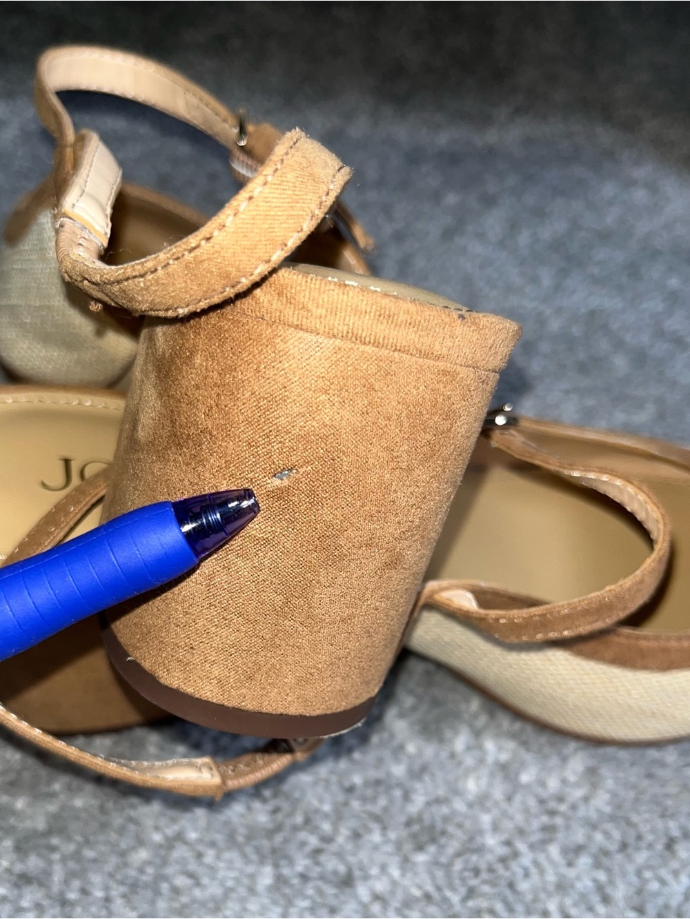 NWT J.Crew Woven Slingback Heels 7 - Picture 7 of 7